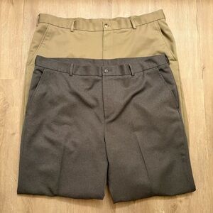 ✨2026 SALE ITEM✨Van Heusen Men's Gray and Tan Dress Pants Size 40 X 34